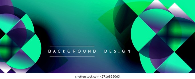 Formas fluidas Abstractas, turquesa vibrante, Gradientes púrpura. Diseño de fondo moderno con círculos superpuestos, composición dinámica.