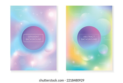 Abstract Fluid. Shiny Ultraviolet Composition. Vibrant Flyer. Holographic Background. Retro Graphic. Simple Dots. Geometric Pattern. Violet Space Presentation. Blue Abstract Fluid