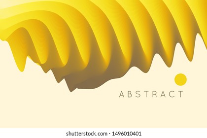 Abstract fluid sound wave. Background with dynamic effect. Motion vector Illustration. Trendy gradients. Can be used for advertising, marketing, presentation.