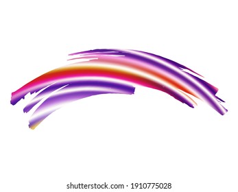 Abstract Fluid Splash. Watercolor Textured Background. Isolated Splash on White Backdrop. Sale Banner Brushstroke. Gradient Paintbrush. Vector Brush Stroke.