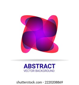 Abstract fluid symbol. Blur gradient colors logo with soft transition effect. Modern futuristic colorful shape pattern. Vector design element