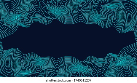 Abstract fluid template for background and title
