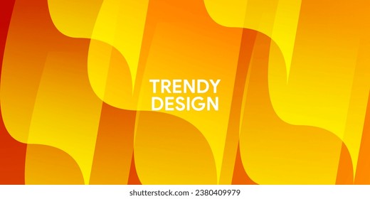 Resumen del fondo del gradiente naranja moderno del fluido en el diseño vectorial