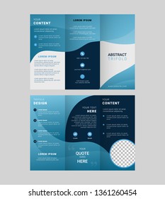 Abstract Fluid Tri-fold Business Corporate Brochure