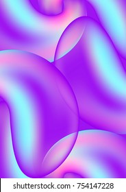 Abstract Fluid Vector Wallpapers. Gradient Liquid  shapes. Pastel, futuristic 	
science theme, holographic colors. Used for  device screen, , as website background about yoga, spirit, meditation.