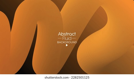 Abstract fluid wave. Modern poster with gradient 3d flow shape. Innovation background design for landing page. You can use it for all your images.