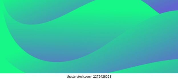 
abstract fluid wave on gradient green and blue background