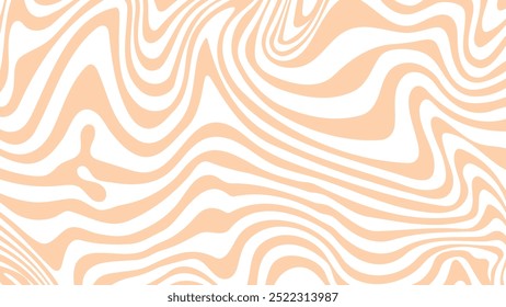 Fundo de padrão abstrato de onda de fluido em bege suave para design gráfico moderno  
