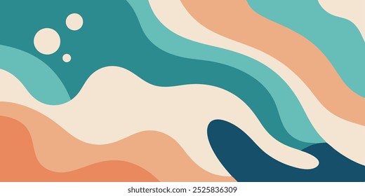 Abstract fluid wave pattern design in calming pastel colors. Perfect for creating a serene and modern aesthetic in your projects.