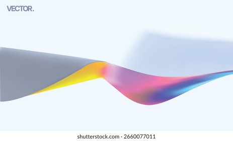 Ondas de fluido Abstractas que muestran una hermosa variedad de Colores y texturas degradadas