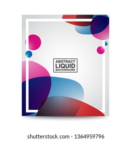 abstract fluid waves gradient background vector template for web. fluid waves illustration for banner and landing page background