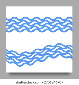 Linha ondulada fluida abstrata para design minimalista moderno e elementos decorativos criativos