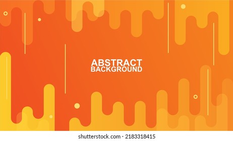 abstract fluid wavy modern geometry background illustration. abstract modern orange wavy fluid background illustration