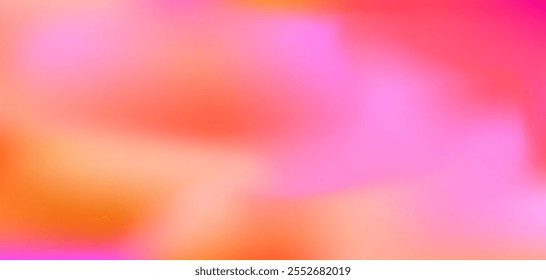 Abstrato fluido ondulado laranja e rosa malha gradiente fundo. Impressão digital aquarela líquida das cores vermelho e magenta vibrantes para o design empresarial estético, banner