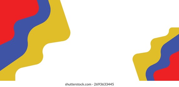 Fondo de Formas onduladas fluidas Abstractas con Espacio para texto