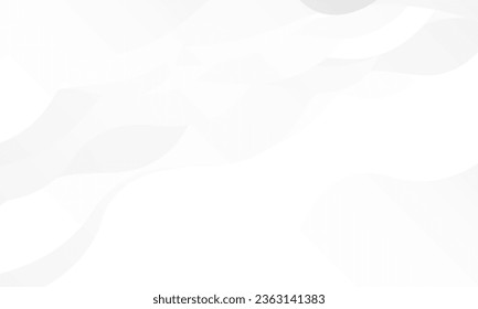 abstract fluid white and light gray wave modern black color on white background vector design.