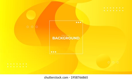 Abstract Fluid Yellow Background For Web, Wallpaper, Banner, Landing Page, and etc.