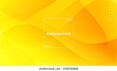 Abstract Fluid Yellow Background For Web, Wallpaper, Banner, Landing Page, and etc.