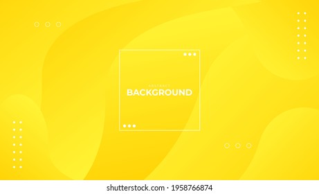 Abstract Fluid Yellow Background For Web, Wallpaper, Banner, Landing Page, and etc.