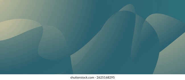 Abstract fluidity in teal and cream, useful for interior decor mockups, textile previews, or app onboarding screens.