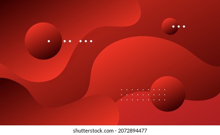 Abstract fluids background composition with vibrant color and dynamic shape. Trendy gradient shapes composition. Eps10 vector. - Vector 
