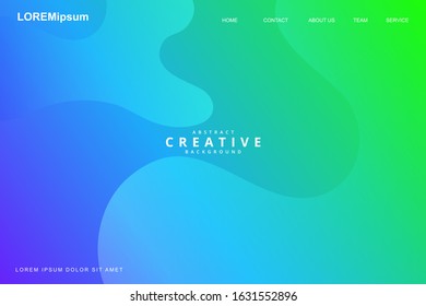 Abstract fluids composition 2020 background trend. Liquid, wavy, dynamic background, gradient color, flowing shapes,. Usable for landing page. Modern and Trendy background color.