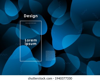Abstract fluids composition background. Liquid, wavy, dynamic shapes, gradient color. Usable for landing page. Trendy and modern background color.