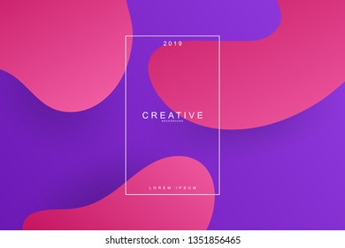 Abstract fluids form composition trend background. Fluids, wavy, dynamic background, gradient color, flowing shapes,. Usable for landing page. Trendy and modern background color.