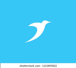 Abstract Fly Bird Modern Logo Design Template