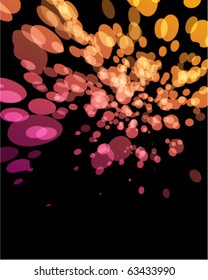 Abstract fly circle splat vector background