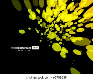 Abstract fly circle splat vector background
