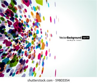 Abstrait mouche, formes hexagonales, arrière-plan vectoriel