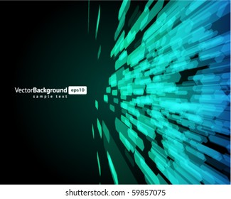 Abstract fly hexagon shapes vector background