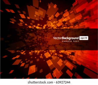 Abstract fly squares shapes vector background