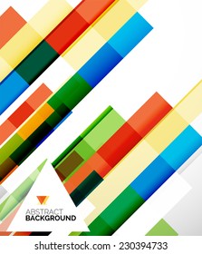 Folheto de folheto abstrato plano de fundo do projeto, formas geométricas simples em branco, linhas retas e blocos