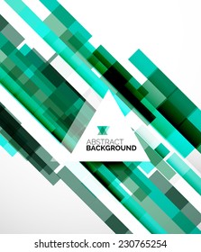 Abstract flyer brochure template design background, simple geometric shapes on white, straight lines and blocks
