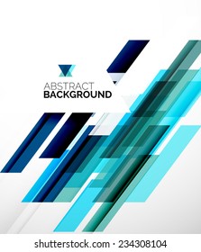Abstract flyer brochure template design background, simple geometric shapes on white, straight lines and blocks