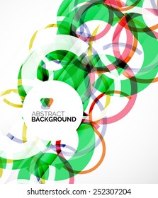 Fondo de diseño del folleto del folleto del folleto del resumen, formas geométricas simples sobre el blanco, los movimientos y las olas
