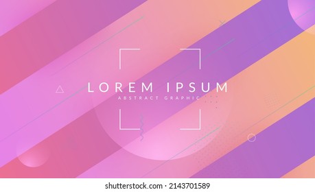 Abstract Flyer. Cool Minimal Shape. Hipster Frame. Flat Landing Page. Violet Bright Poster. Digital Design. Neon Pattern. Spectrum Wallpaper. Magenta Abstract Flyer
