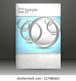 abstract flyer cover design