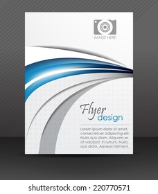 Abstract flyer or cover design with halftone effect/vector illustration, can be used for print, publishing or presentation, design with place for your content.