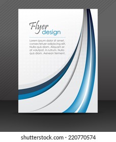 Abstract flyer or cover design with halftone effect/vector illustration, can be used for print, publishing or presentation, design with place for your content.