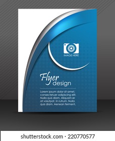 Abstract flyer or cover design with halftone effect/vector illustration, can be used for print, publishing or presentation, design with place for your content.