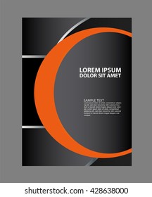 Abstract flyer or cover design with halftone effect/vector illustration
