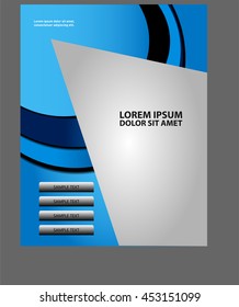 Abstract flyer or cover design with halftone effect/vector illustration
