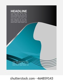 Abstract flyer or cover design with halftone effect/vector illustration
