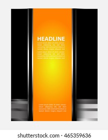 Abstract flyer or cover design with halftone effect/vector illustration
