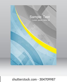 Abstract flyer or cover design template, brochure, folder for business presentation/vector illustration.