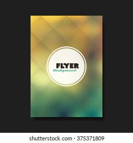 Abstrakte Vorlage für Flyer oder Cover-Design mit unscharfem Hintergrund