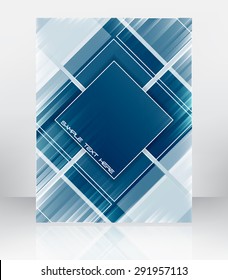 Abstract flyer or cover design, vector illustration. Design with place for your content or creative editing.